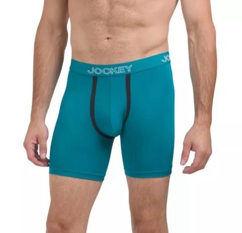 Jockey generation 3pk No Chafe Pouch Boxer Briefs blue stretch size M (32-34) - Picture 3 of 9