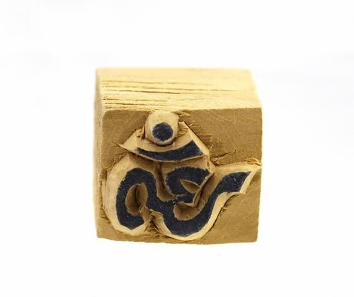 Stamped Inking Buddhism Aum Om Printing Block Print Scrapbooking # Mw 6
