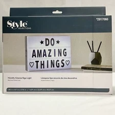 Novelty Cinema Sign Light Box Personalize Business Dorm Inspirational New Retro