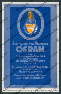 Or Farb Reklame Osram Schriftglimmlampe Licht Elektrotechnik Messe Leipzig 1924 Ebay