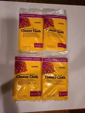 Tufpro Cheese Cloth, 100% Cotton, 4 packs, 4 Yards in each pack