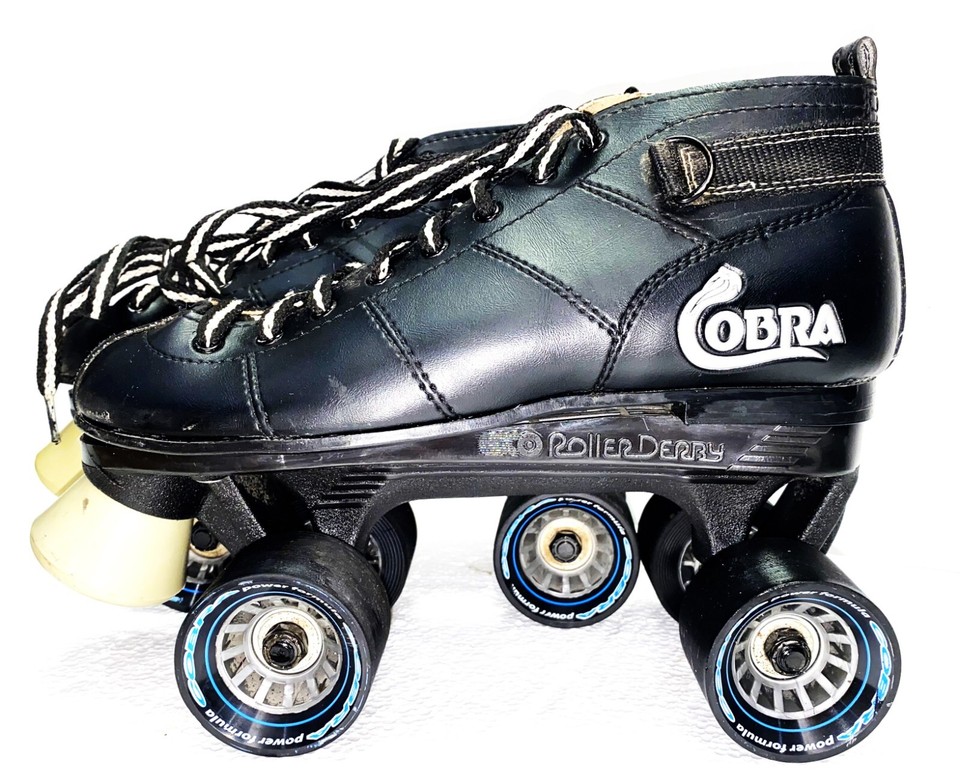 Cobra Roller Derby Skates Black Men's Power Formula Wheels Size R/ 7 43P1 eBay