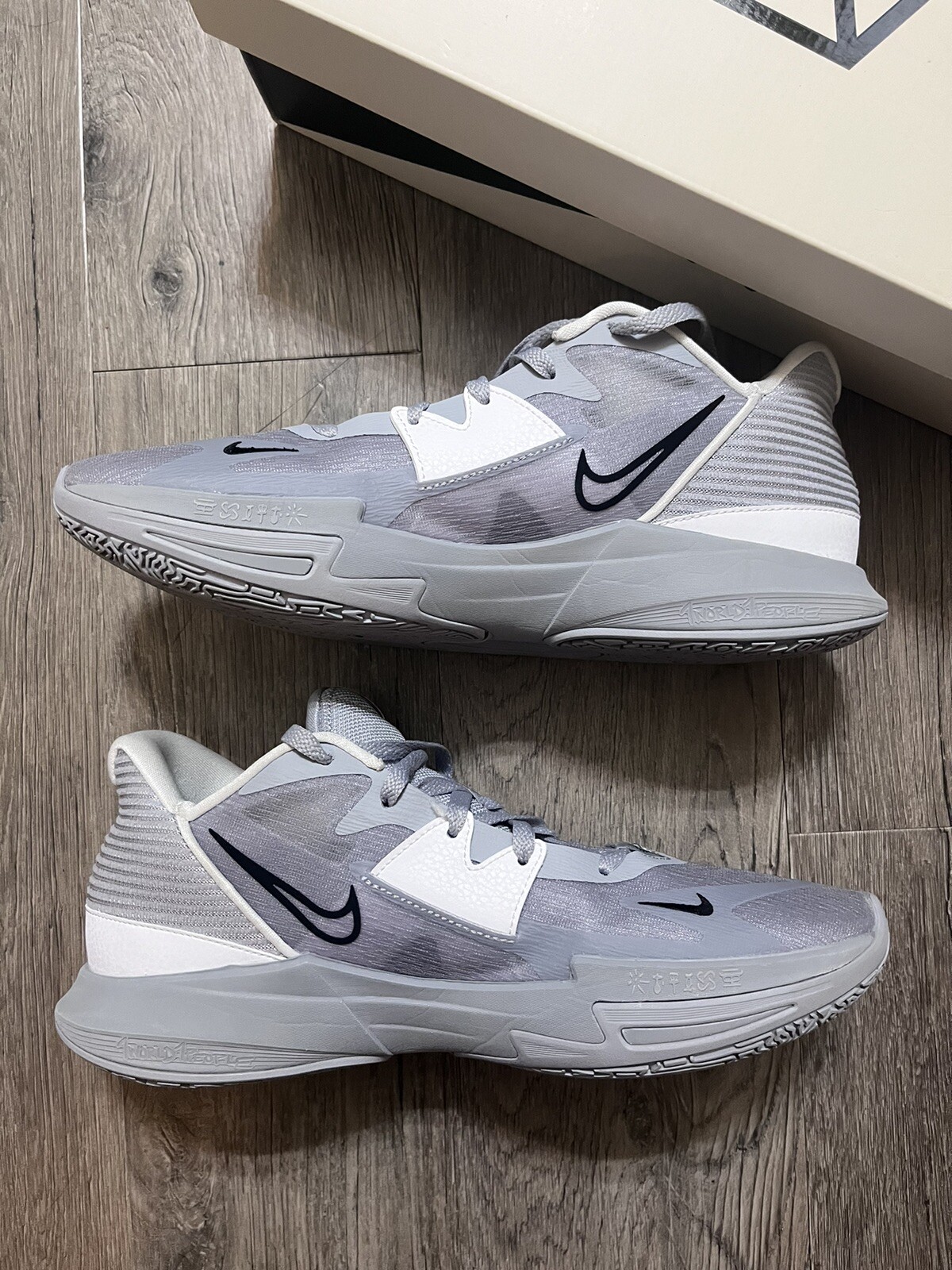 Nike Kyrie Low 5 TB Wolf Grey Basketball Shoes Men Si… Gem