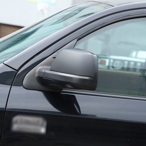 2PCS Matte Black side Rearview mirror cover Trim Fit For Toyota Tundra / Sequoia - Picture 8 of 12