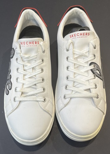 Sneakers Skechers Street Goldie sigillate con un bacio bianche labbra amore donna 8,5 - Foto 3 di 7