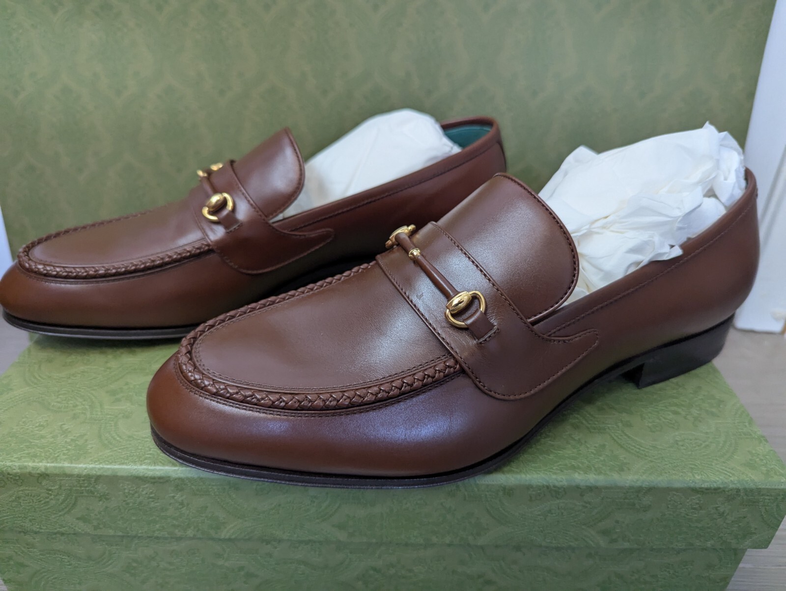 Gucci Leather Dress Loafers (New in box, US size 11, Made in Italy) image 3