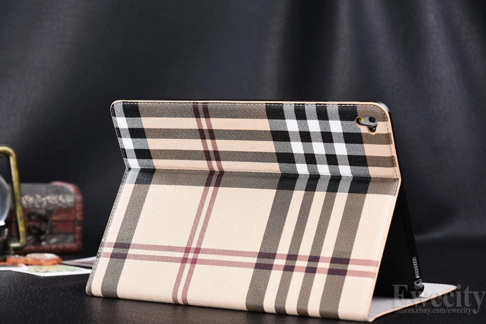 Funda tipo billetera tipo red con soporte de cuero inteligente para dormir/despertar tipo folio para Apple iPad Foto 4 de 4