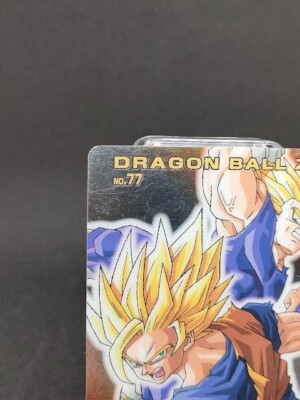 Goku & Vegeta No.77 DRAGONBALL Z Gummies Card Holo BANDAI 2004