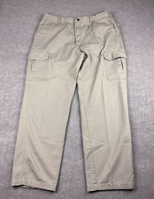 Tyndale FR Pants 40x34 Duck Brown Flame Resistant Cargo Work USA Made CAT 2 ARC