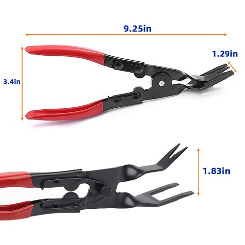 Car Trim Clip Removal Headlight Repair Door Panel Retainer Remover Tool Pliers - Picture 2 of 10