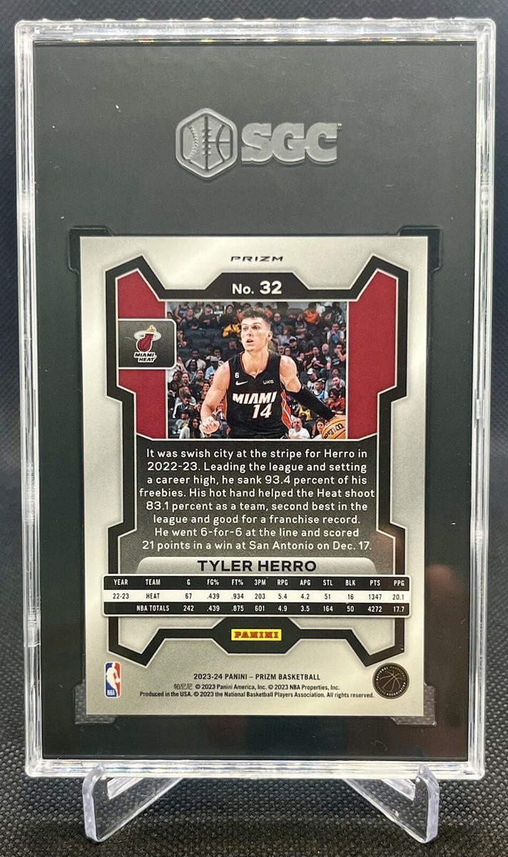 2023-24 Panini Prizm Tyler Herro Snakeskin Prizm #32 SGC 9.5 | eBay