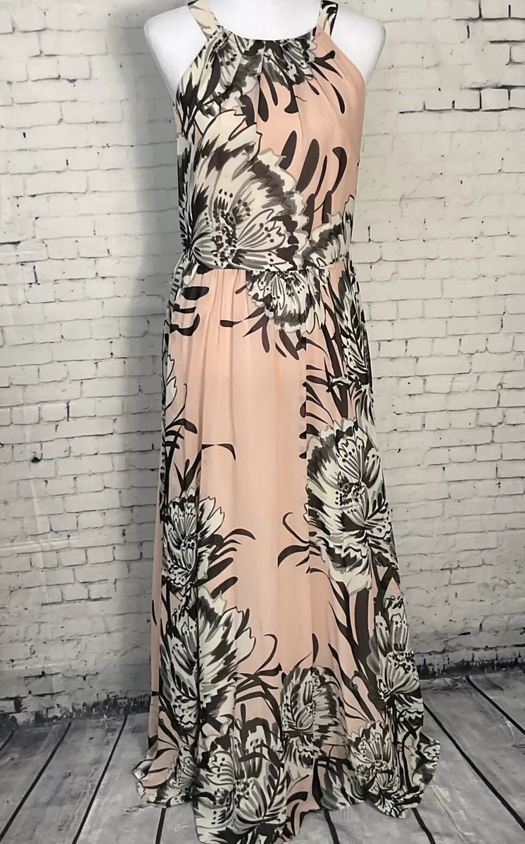 Eliza j print chiffon maxi dress sale