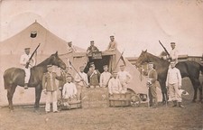 Foto-AK  1.WK  Soldat des Garde-Reiter-Regiment  Dresden Sachsen in Zeithain