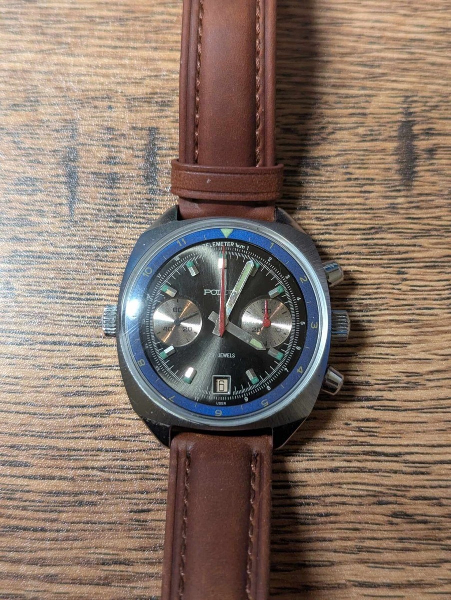 Vintage Poljot Sturmanskie Mechanical Hand Wind Chronograph