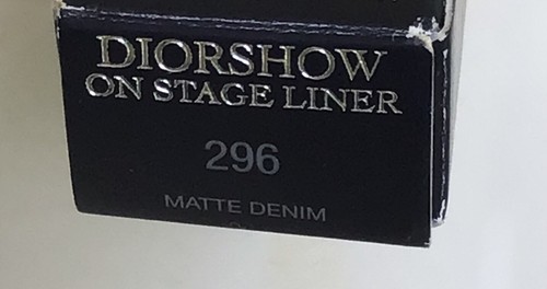 Dior Diorshow On Stage Liner WaterProof Liquid EyeLiner ~ 296 MATT BLUE NWOB