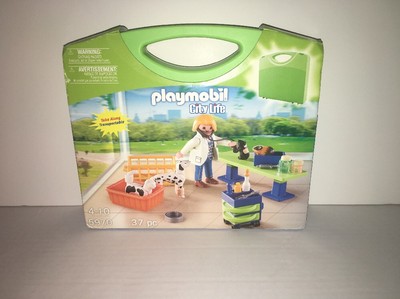 New Playmobil Vet Clinic Carry Case Set Playmobil 5970 (Discontinued)