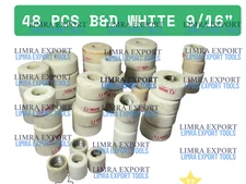 Black & Decker Valve Seat Grinding Stones Set Of 48 Pcs For Holder 9/16 Thread