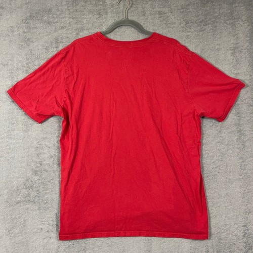North Face Shirt Mens Size XL Red SS Casual Cotton Short Sleeve Pullover Tee - Picture 7 of 10