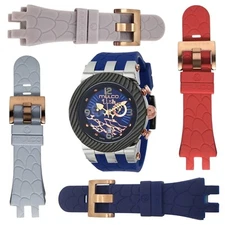 Mulco Lush MW5-2365-063 Blue Silicone Strap