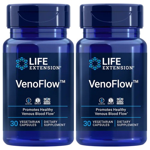 Venoflow 2X30Caps 200mg Life Extension Nattokinase/Pycnogenol/French