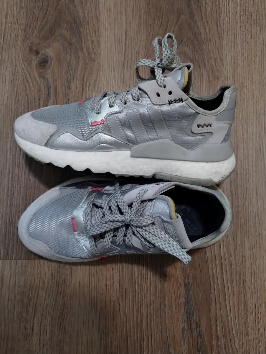 adidas Nite Jogger Mens Grey Sneakers Casual Shoes EE5851 Size