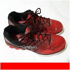FILA ● Men's Size 8 ● Energized Running Lace Up Red Black Sneakers Shoes RN91175