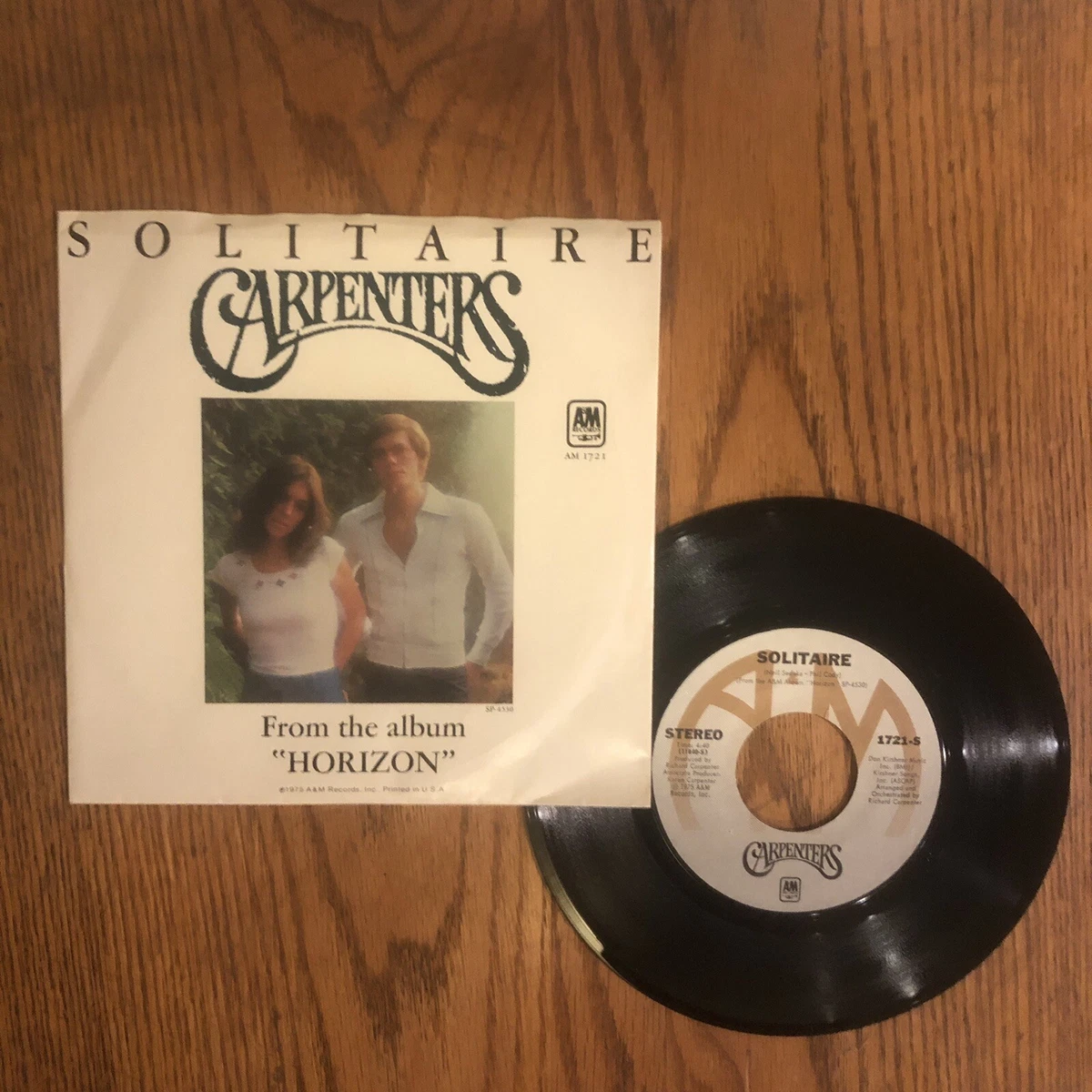 CARPENTERS SOLITAIRE LOVE ME FOR WHAT I AM A M 1721 S 45