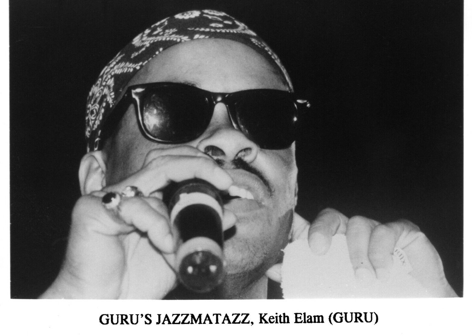 Guru's Jazzmatazz Promo Photo 1995 Jazzmatazz Volume Keith Elam