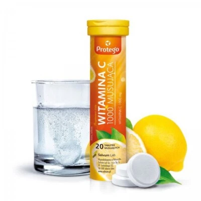 SALVUM Protego Vitamina C 1000 effervescente, 20 compresse