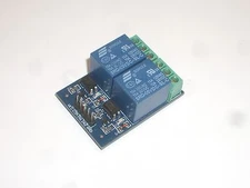 MPJ 32707MP DUAL SPDT RELAY BOARD OPTO ISOLATED FOR ARDUINO 5VDC 10AMP 