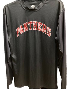 Carolina Panthers Long Sleeve Black Shirt Football Sz. Med NWoT Drifit A4.com
