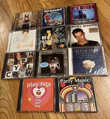 CDs Lot of 11 Party Music 80 s 90 s Pop Rock No Doubt Spears Elton John 2 New