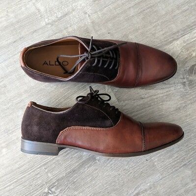Aldo Brown Suede Lace-Up Shoes s-l400.jpg main image 4