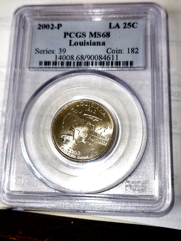 2002 P Washington Quarter - PCGS MS68 Louisiana - Image 2 of 4