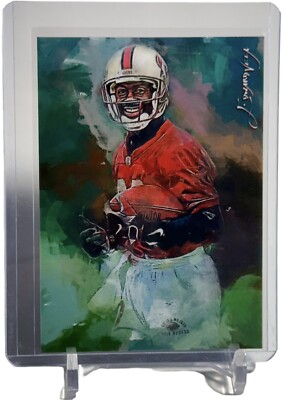 Jerry Rice Limited Art Card No. 21 #22/50 Auto Signed by Edward Vela W/Top Load