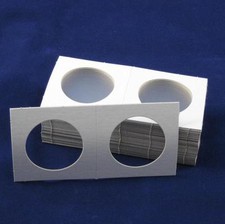 Cardboard 2.5x2.5 Coin Holder Mylar Flips for Silver Eagles and Crowns, Qty 50