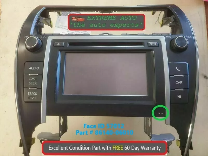 2012 2013 Toyota Camry Radio Display Receiver AM FM CD 57012 OEM