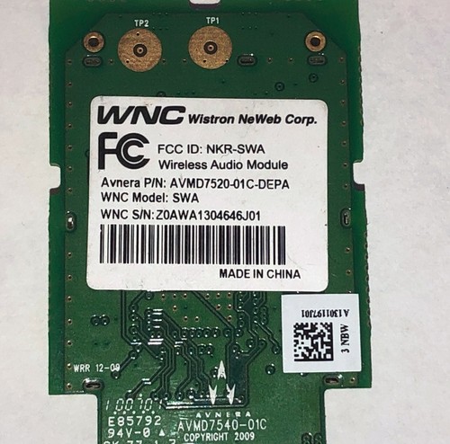 Módulo de audio inalámbrico WNC SWA / AVMD7520-01C-DEPA - Imagen 3 de 3