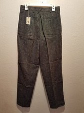 vtg K.A.D.S. the clothing co.mens black wool pants size W32XL34