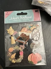 Jolee's Boutique Fall Autumn Harvest Party Pumpkin Hayride Scrapbook Stickers