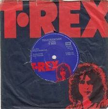 T. REX TELEGRAM SAM / CADILAC / BABY STRANGE 1972 RECORD UK 7" PS