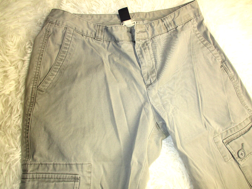 Gap Women's Size 10 Chino Pants Gray Regular Fit Solid Pants *Missing Button* - Picture 6 of 15