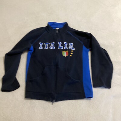 Italia Jacket Boys M Or Men s S Pockets Blue