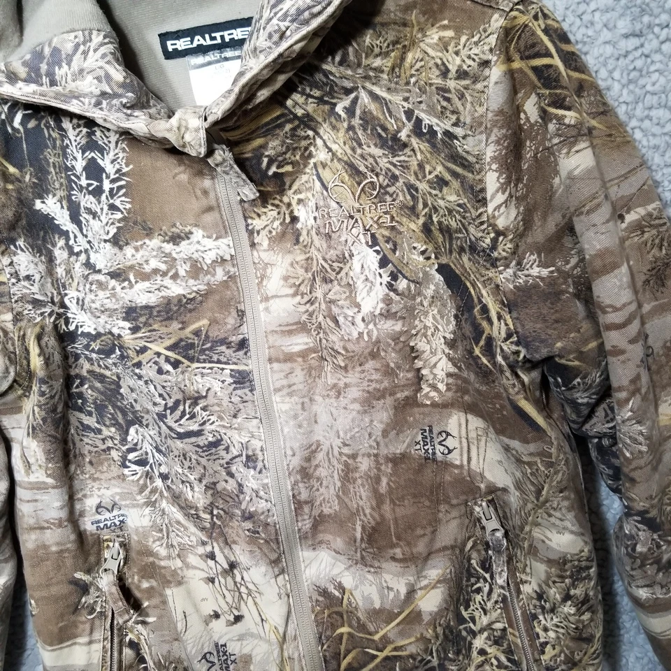 Realtree Max-1 XT Insulated Camo Camoflage Jacket Youth Size Large (10-12) - Image 3 of 4
