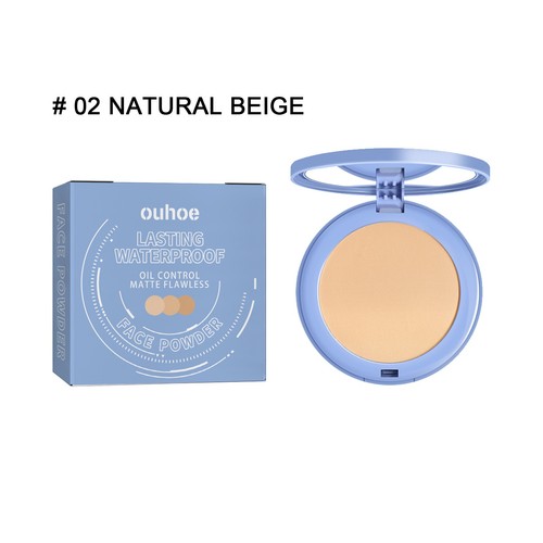 Natural beige Powder Lasting Waterproof Makeup,Matte Setting Powder