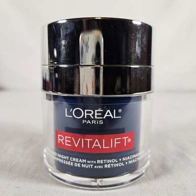 L'Oreal Paris Revitalift Anti-Aging Moisturizer Night Cream With Retinol 1.7 oz 