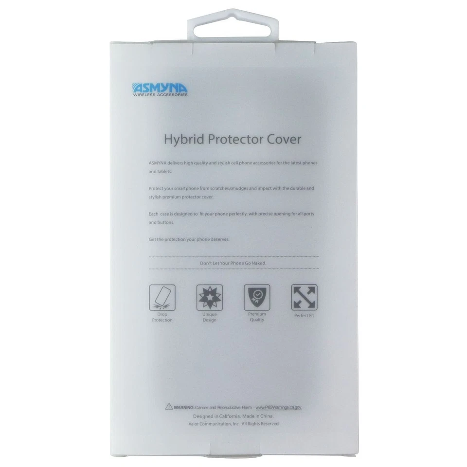 Funda protectora híbrida serie ASMYNA para LG K40 - plateada/negra Foto 2 de 2