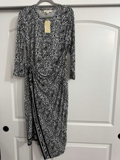 Michael Michael Kors Animal Print Pencil Midi Dress 3/4 Sleeve XL NWT