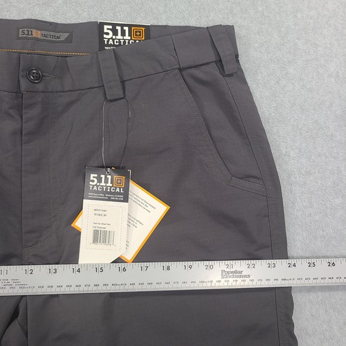 Nuevo con etiquetas 5.11 Tactical Fast Tac Pantalón Etiqueta 38x30 Ajuste 38x29 Gris Carbón Ripstop Carga - Imagen 12 de 24