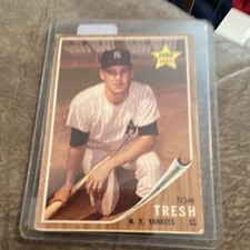 Topps 1962 Tom Tresh #31 New York Yankees Rookie Baseball Trading Card. rookie card picture